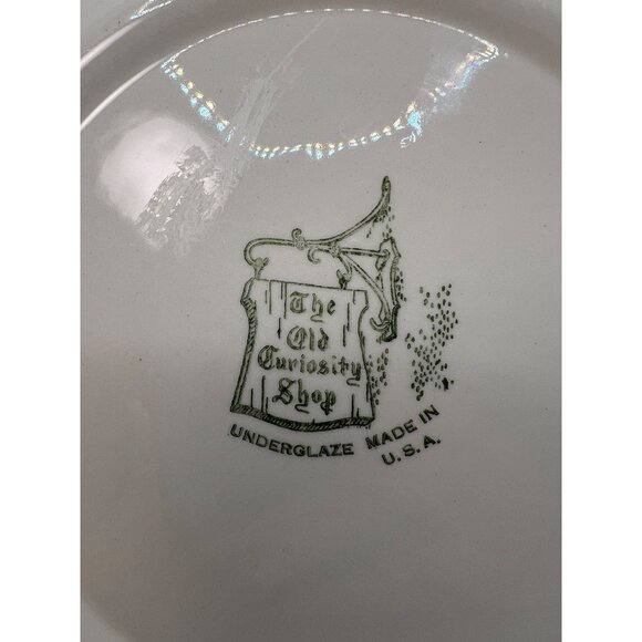 Vtg Plate The Old Curiosity Shop Underglaze - Picture 7 of 8